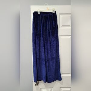 Blue velvet pants